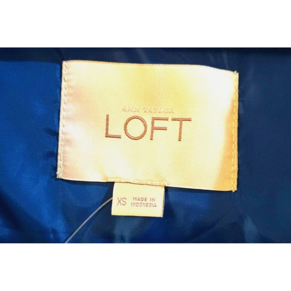 LOFT Peacock Blue Quilted Puffer Vest Size XS 💙💎💙 - Picture 15 of 15